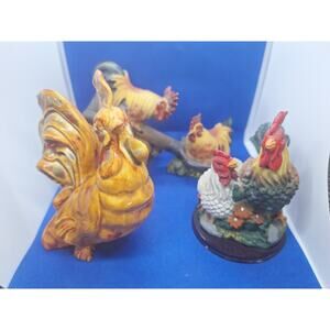 Amazing Rooster lot! Very unique roosters for the collector!